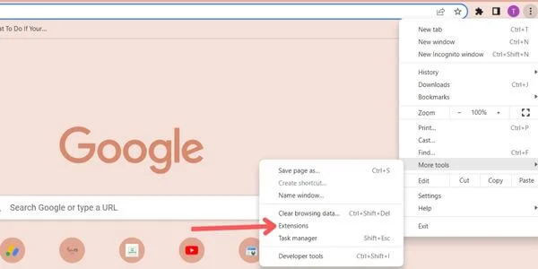 Disabling Google Chrome Extensions to Fix Google Chrome White Screen-1