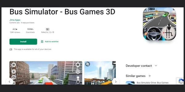 Bus Games 3D, Best Bus Simulator Games For Android