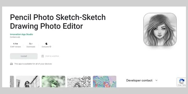 Pencil Photo Sketch App