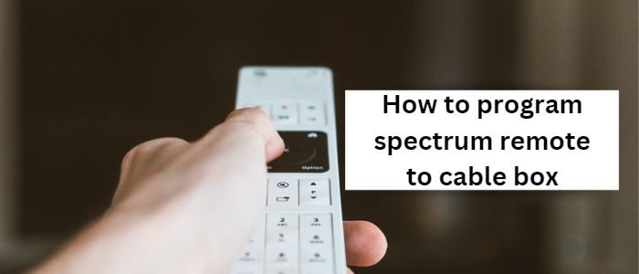 Spectrum remote to cable box