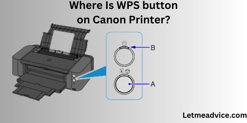 WPS button on canon printer