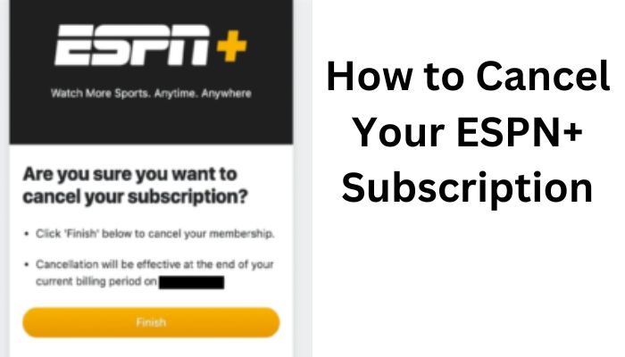 How to cancle Your ESPN subscription