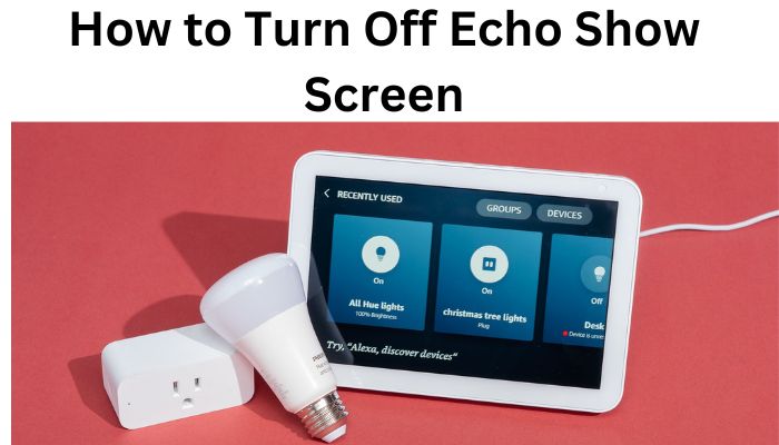 How to Turn Off Echo Show Screen