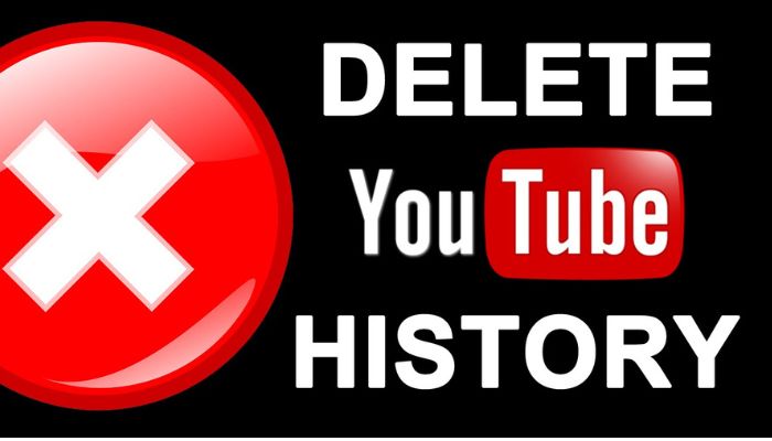 Delete youtube history